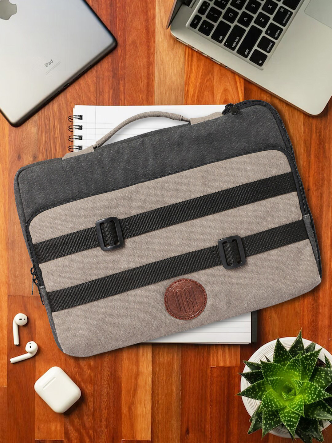 Buy Mona B Fabric Laptop Bag Sleeve Laptop Bag for Unisex 21408138