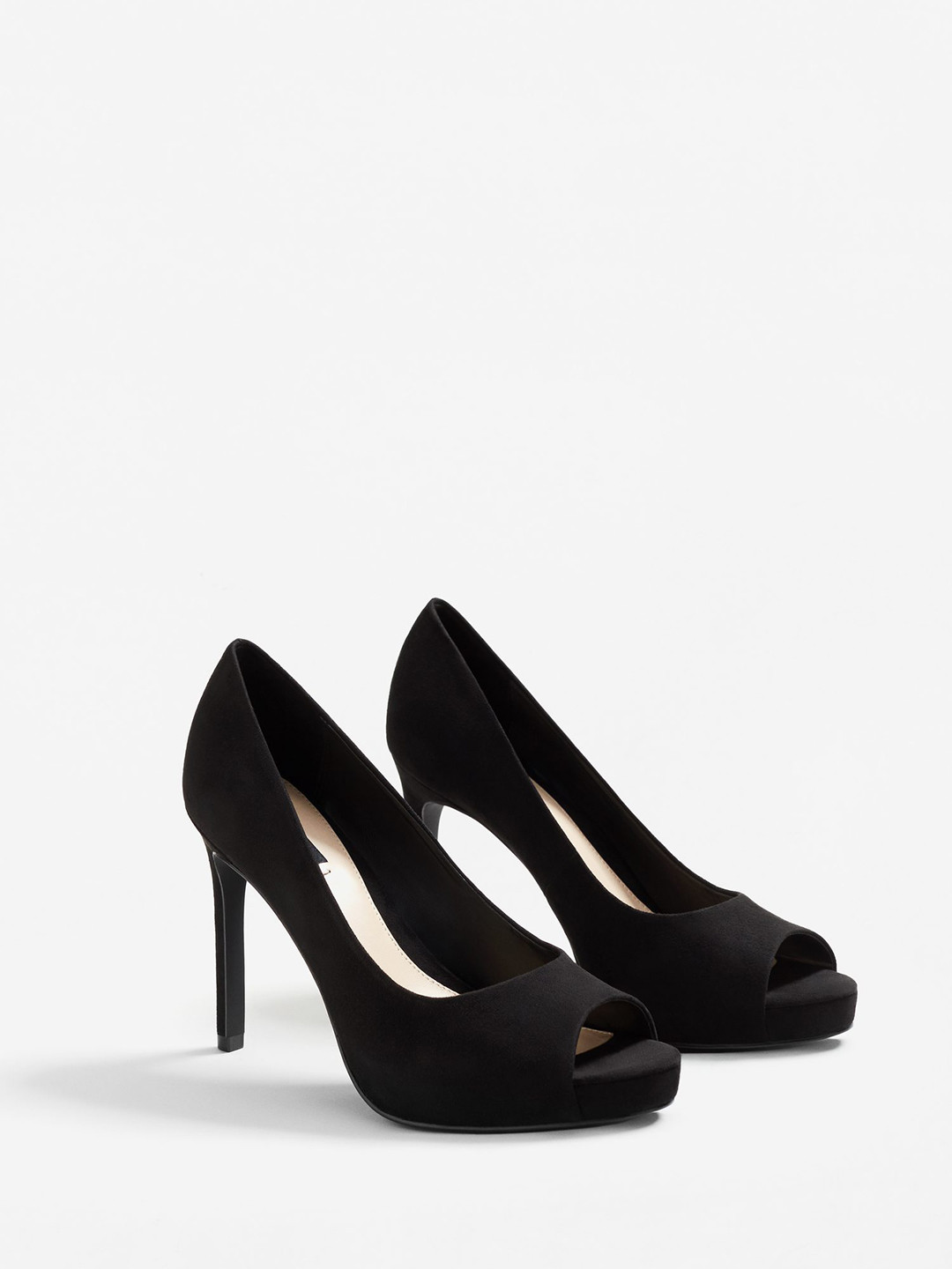 Buy MANGO Women Black Solid Stilettos Heels for Women 2141654 Myntra