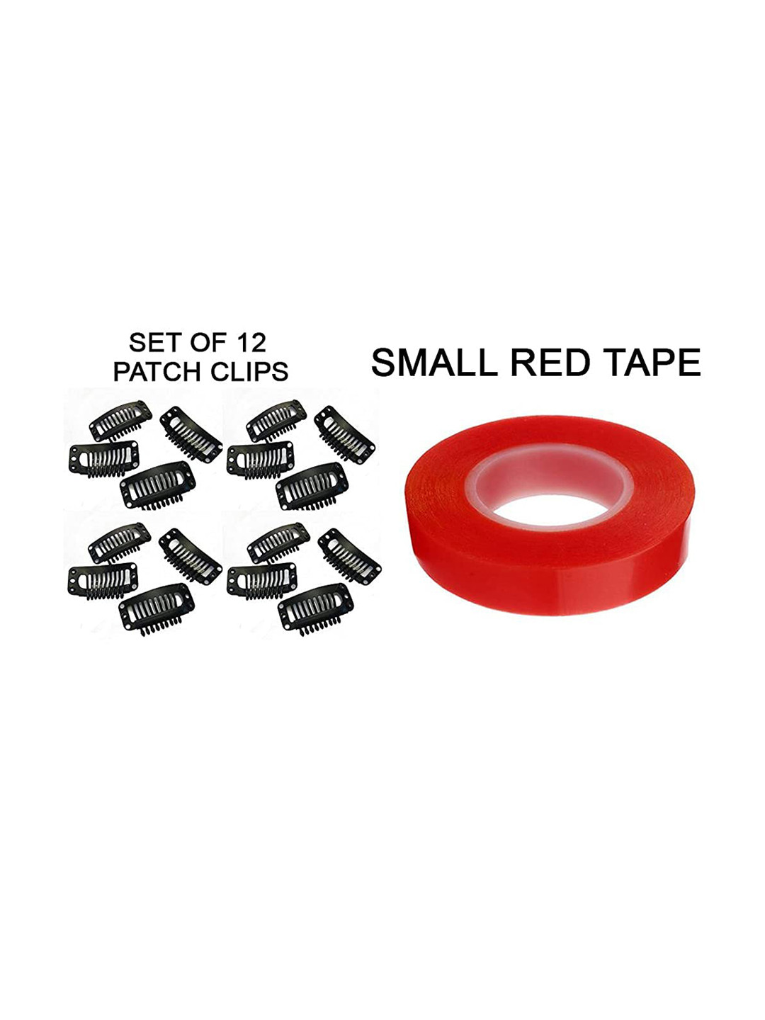 Buy CHRONEX Set Of 12 Hair Extension Clips With Small Hair Tape Hair