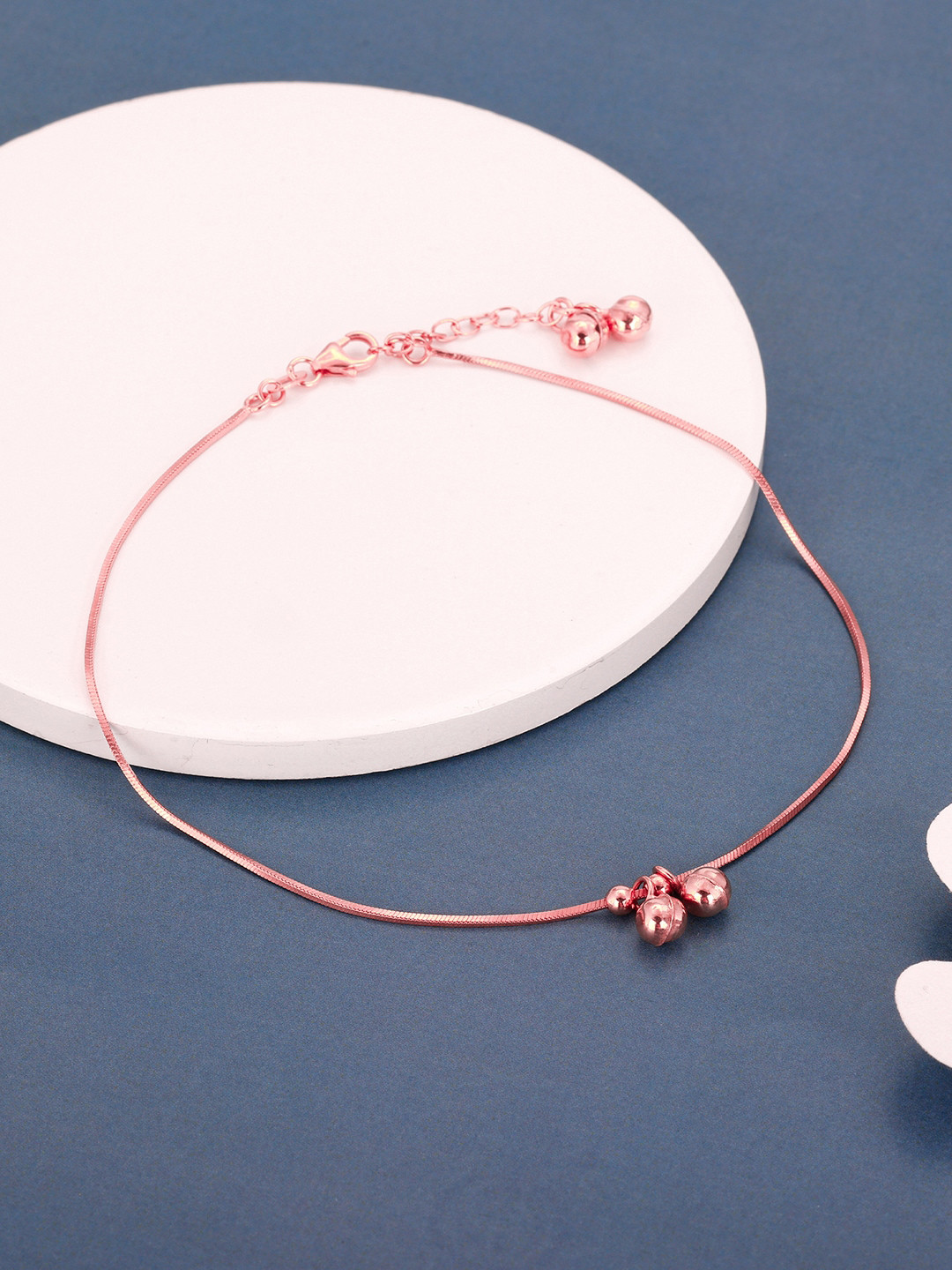 Buy GIVA 925 Sterling Silver Rose Gold Plated Anklet Anklet for Women