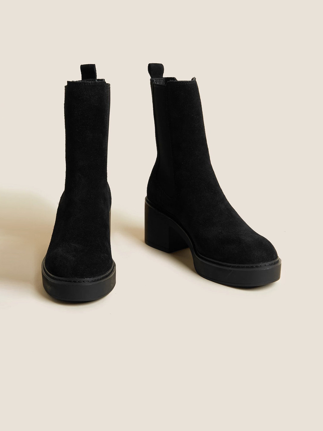 Buy Marks & Spencer Women Mid Top Chelsea Boots Boots for Women