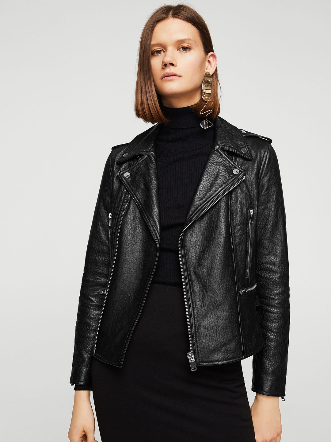 myntra leather jackets