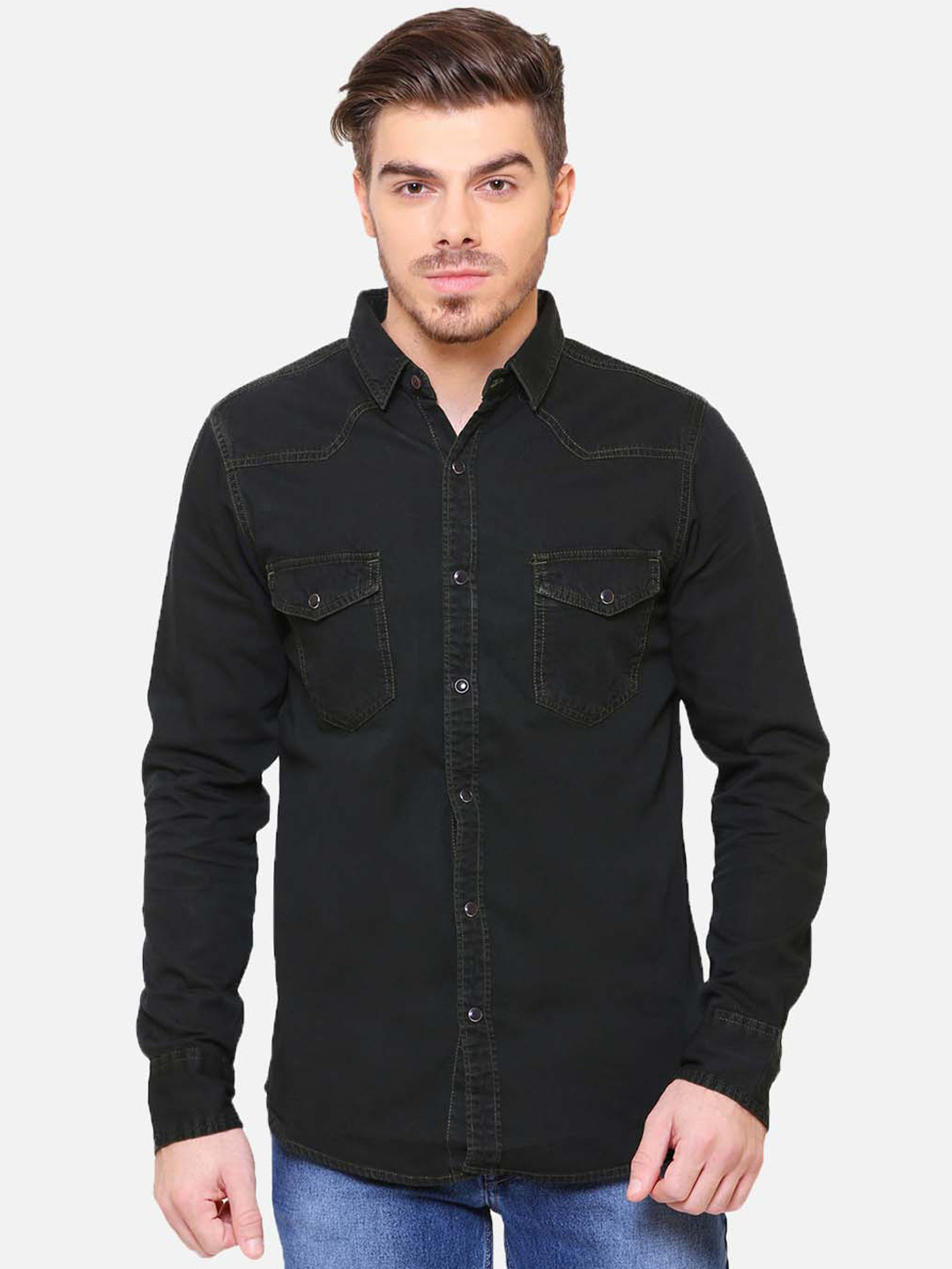 Buy Southbay Men Smart Slim Fit Casual Denim Shirt Shirts for Men