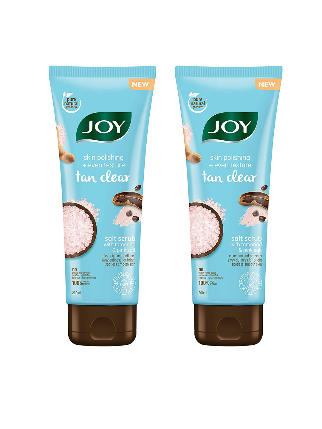 Buy JOY Set Of 2 Skin Polishing & Even Texture Tan Clear Salt Face