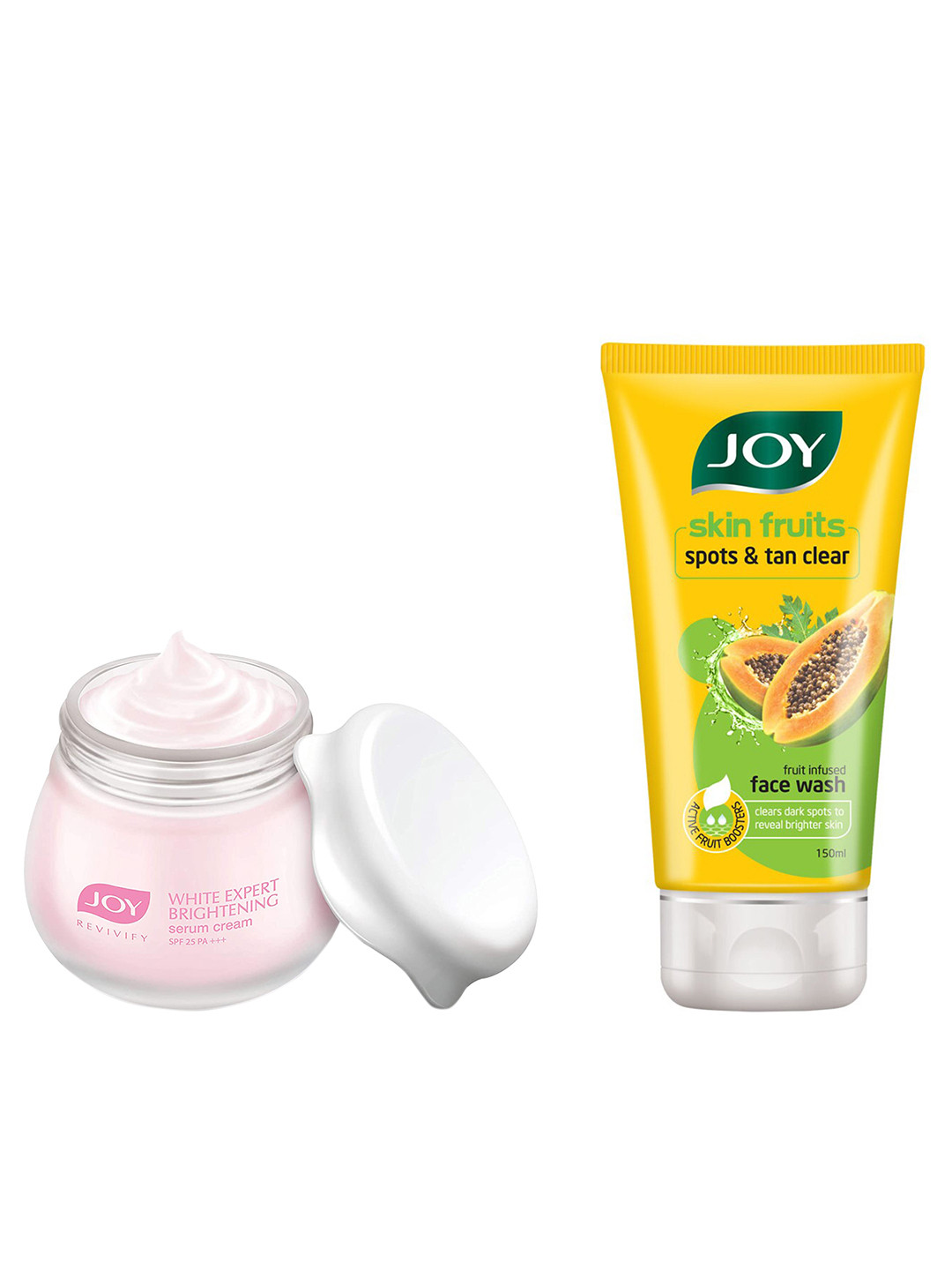 Buy JOY Skin Fruits Papaya Face Wash 150ml & Revivify White Expert SPF