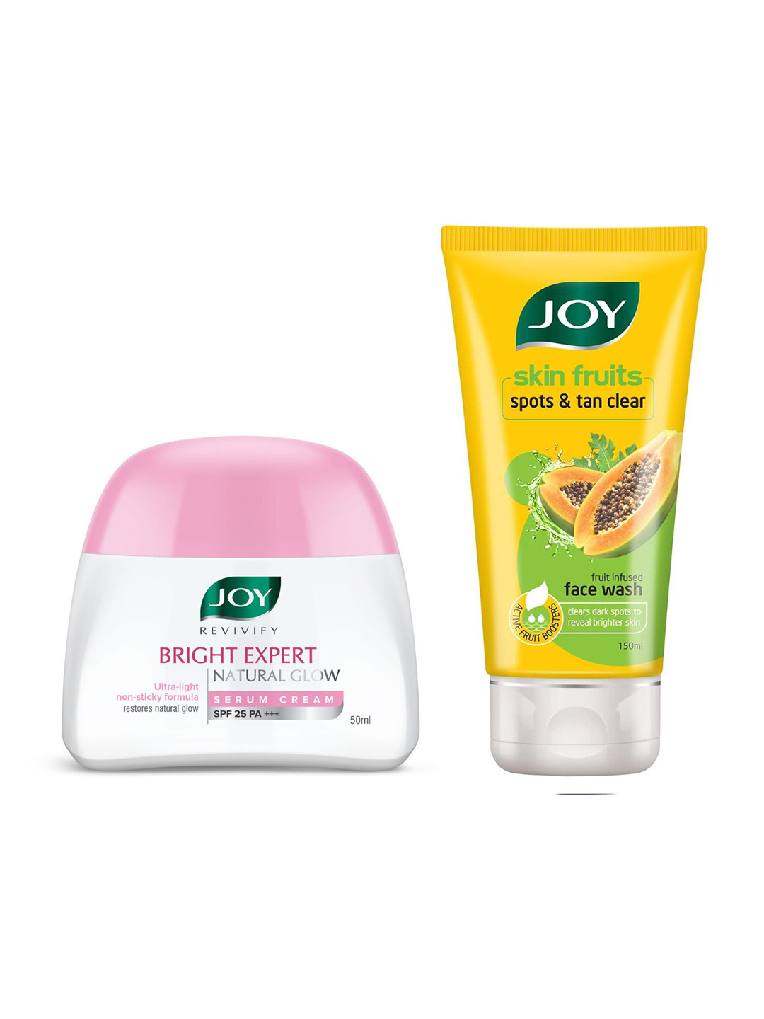 Buy JOY Skin Fruits Papaya Face Wash 150ml & Revivify White Expert SPF