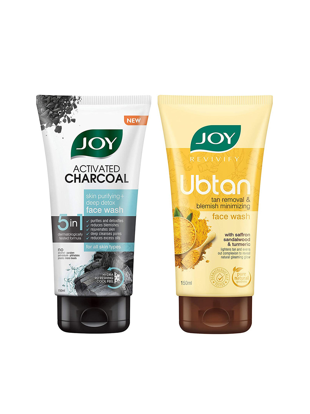 Buy JOY Set Of Revivify Ubtan + Skin Purifying Deep Detox Face Wash 150