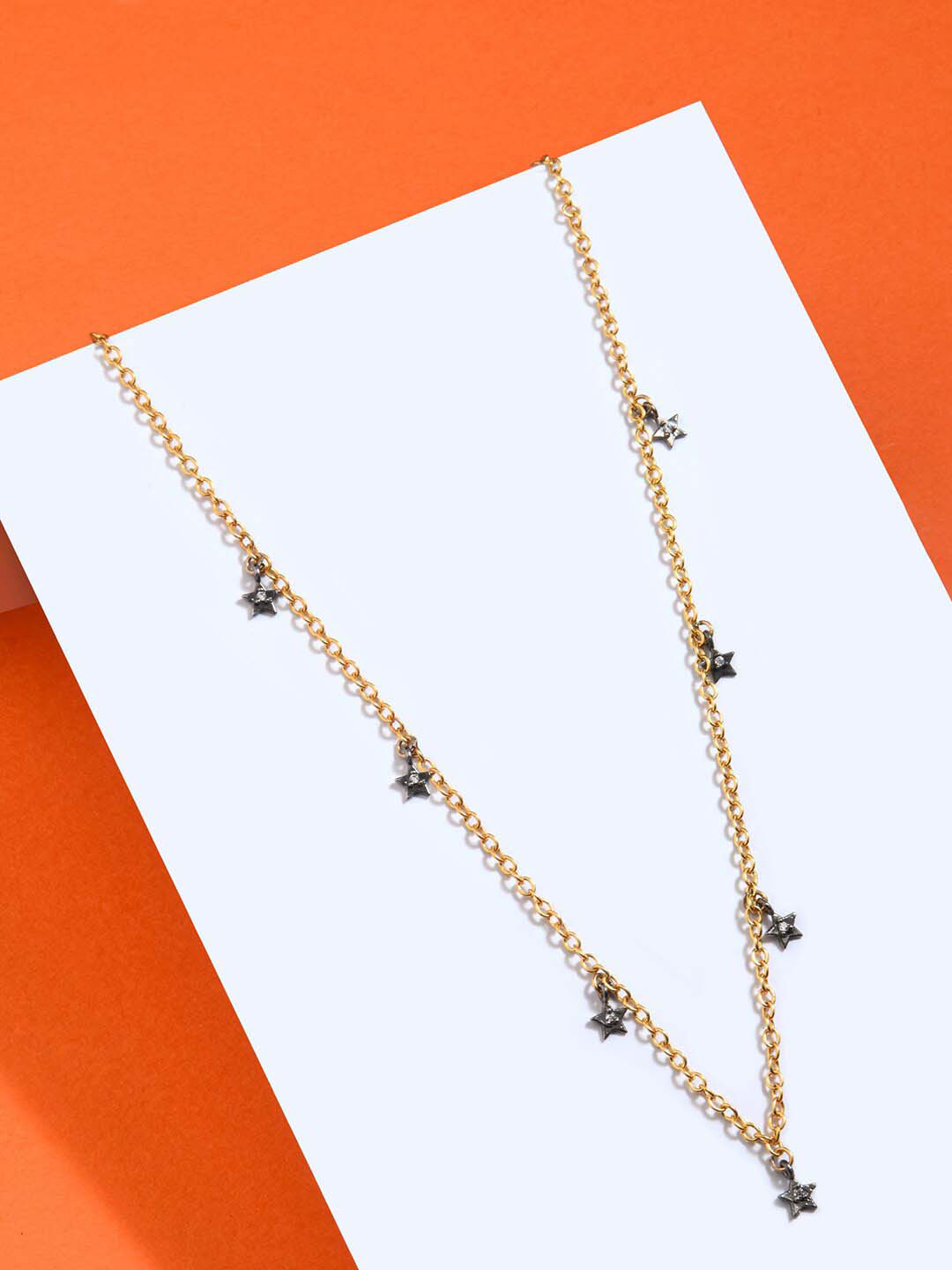 Buy Accessorize Real Gold Plated CZ Studded Star Necklace Necklace And Chains for Women
