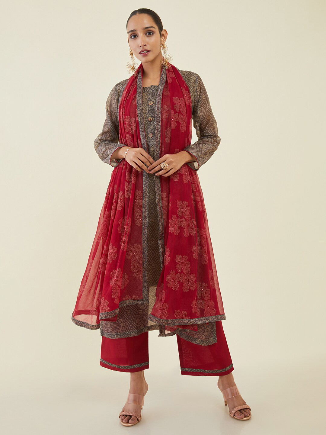 Buy Soch Printed Unstitched Dress Material Dress Material for Women