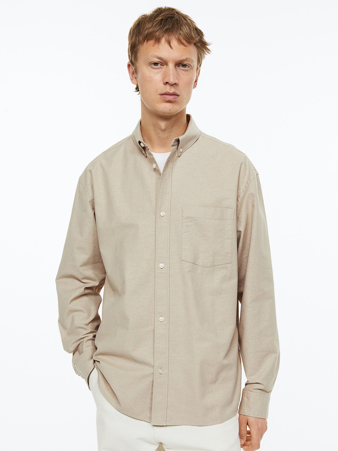 Buy H&M Men Relaxed Fit Oxford Shirt Shirts for Men 21430752 Myntra