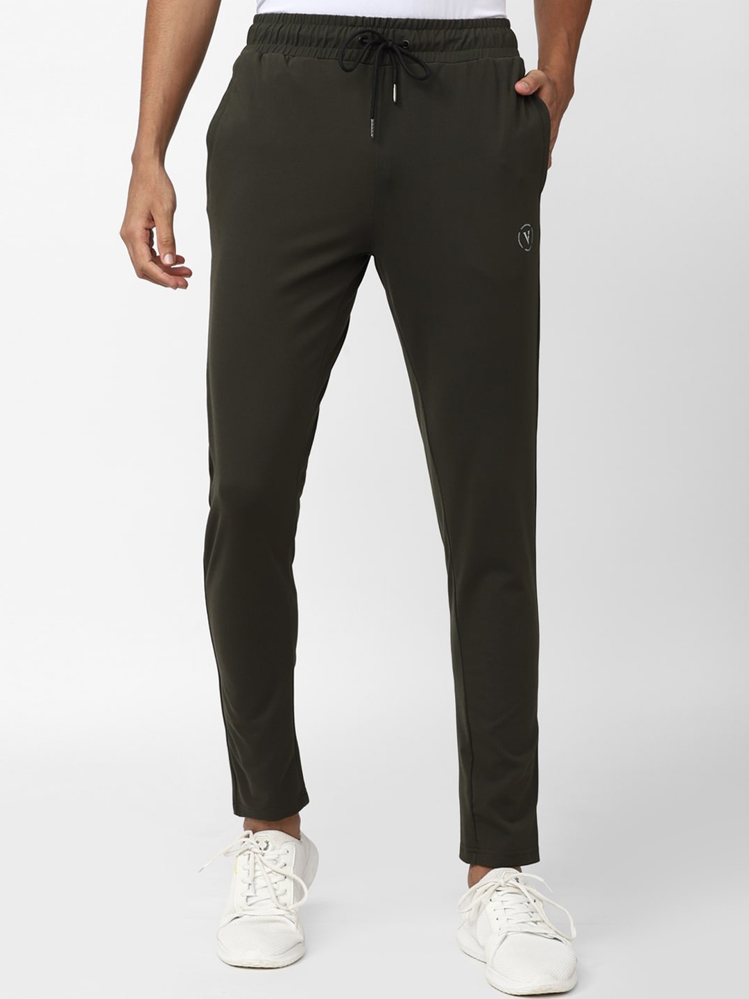 Buy Van Heusen Men Mid Rise Slim Fit Sports Trousers - Track Pants for ...