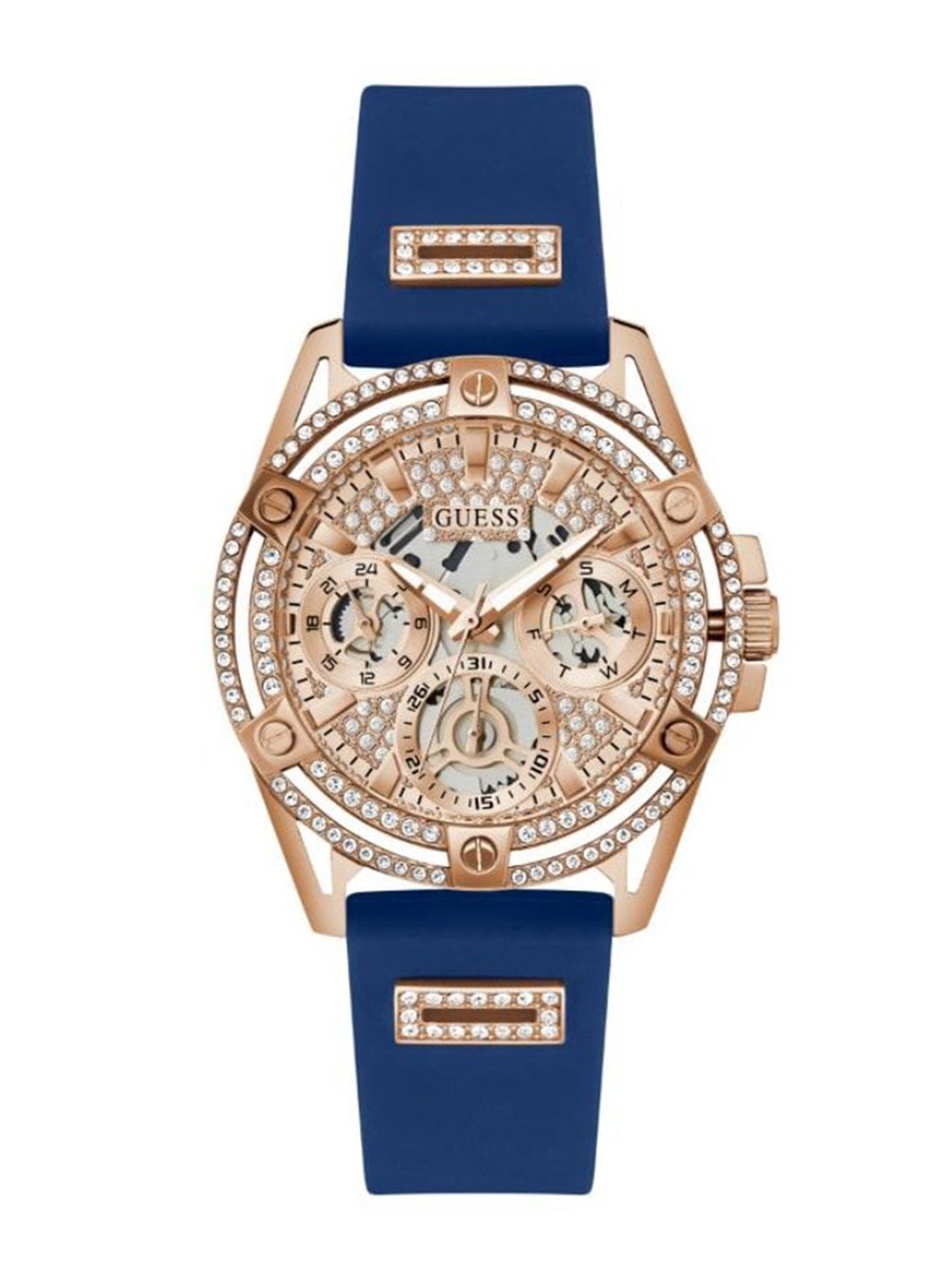 Buy GUESS Women Embellished Dial & Straps Analogue Watch GW0536L5 Watches for Women 21437812