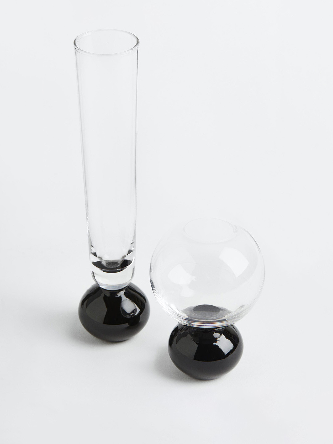 Buy H&M Black Tall Glass Vase Vases for Unisex 21438608 Myntra