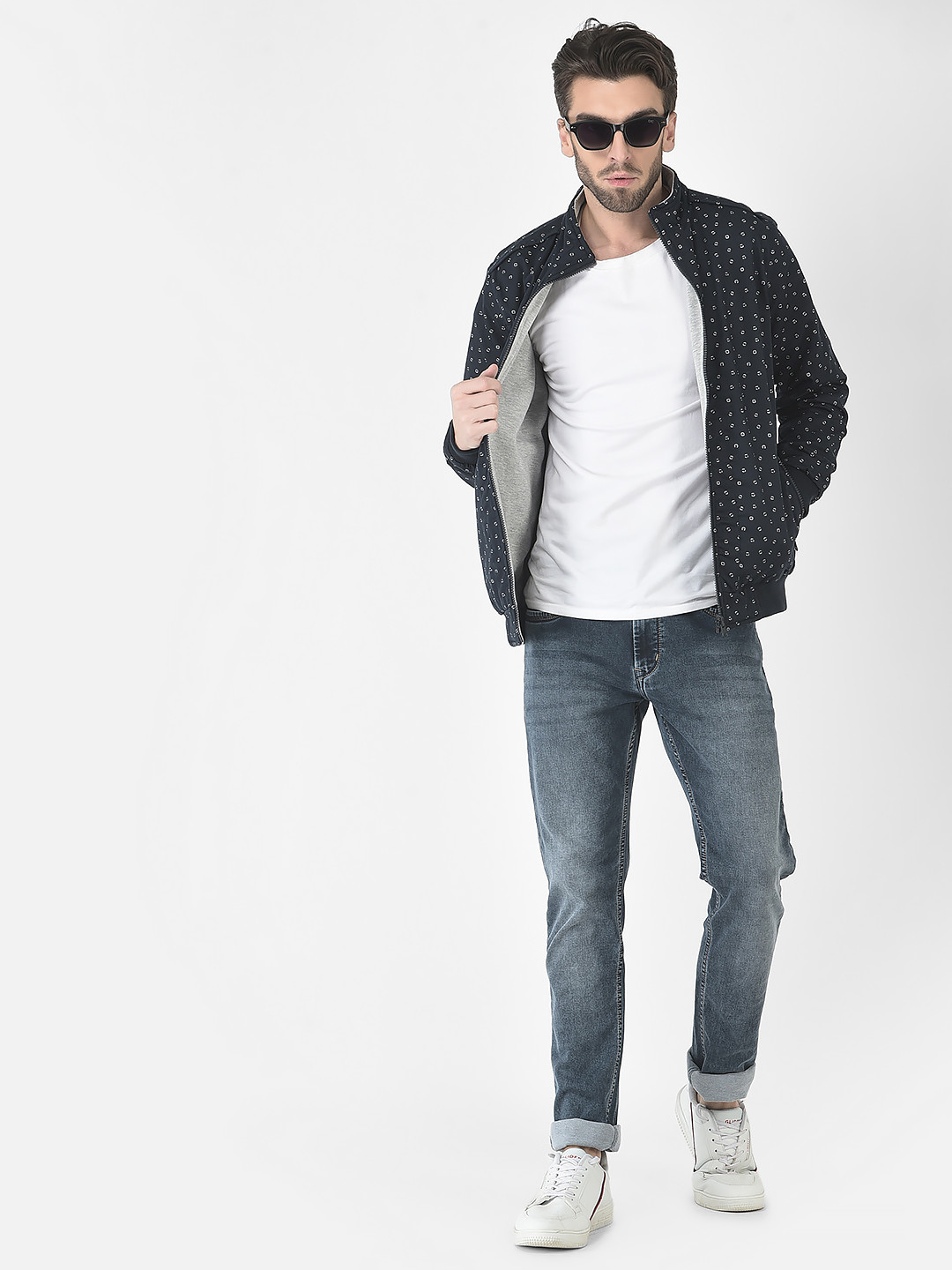 Rainbow Triangle Geometric Men's Bomber Jacket