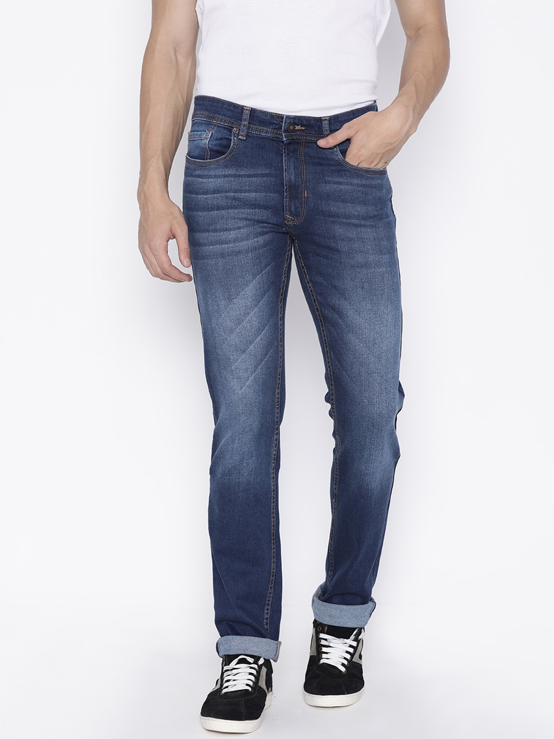 peter england black jeans