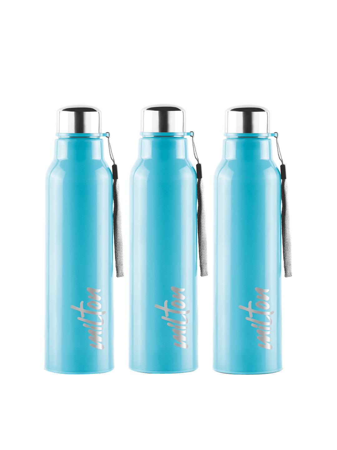 Buy Milton Steel Fit 900 Set Of 3 Light Blue Stainless Steel Water ...