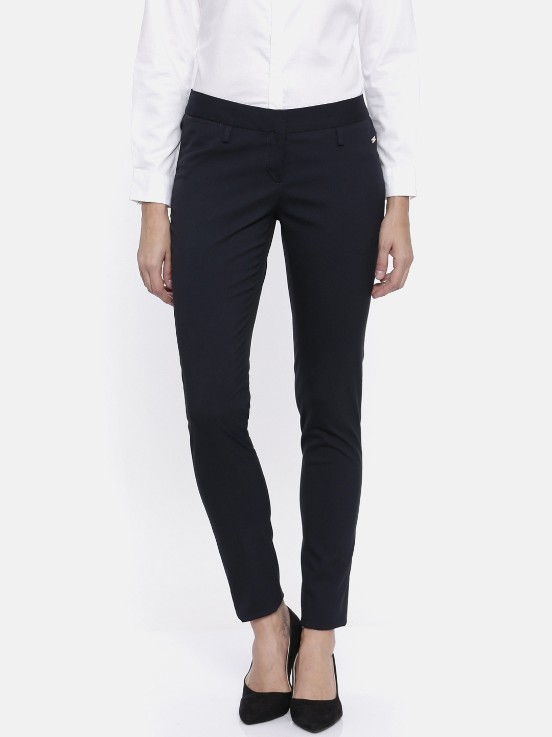 blue formal trousers