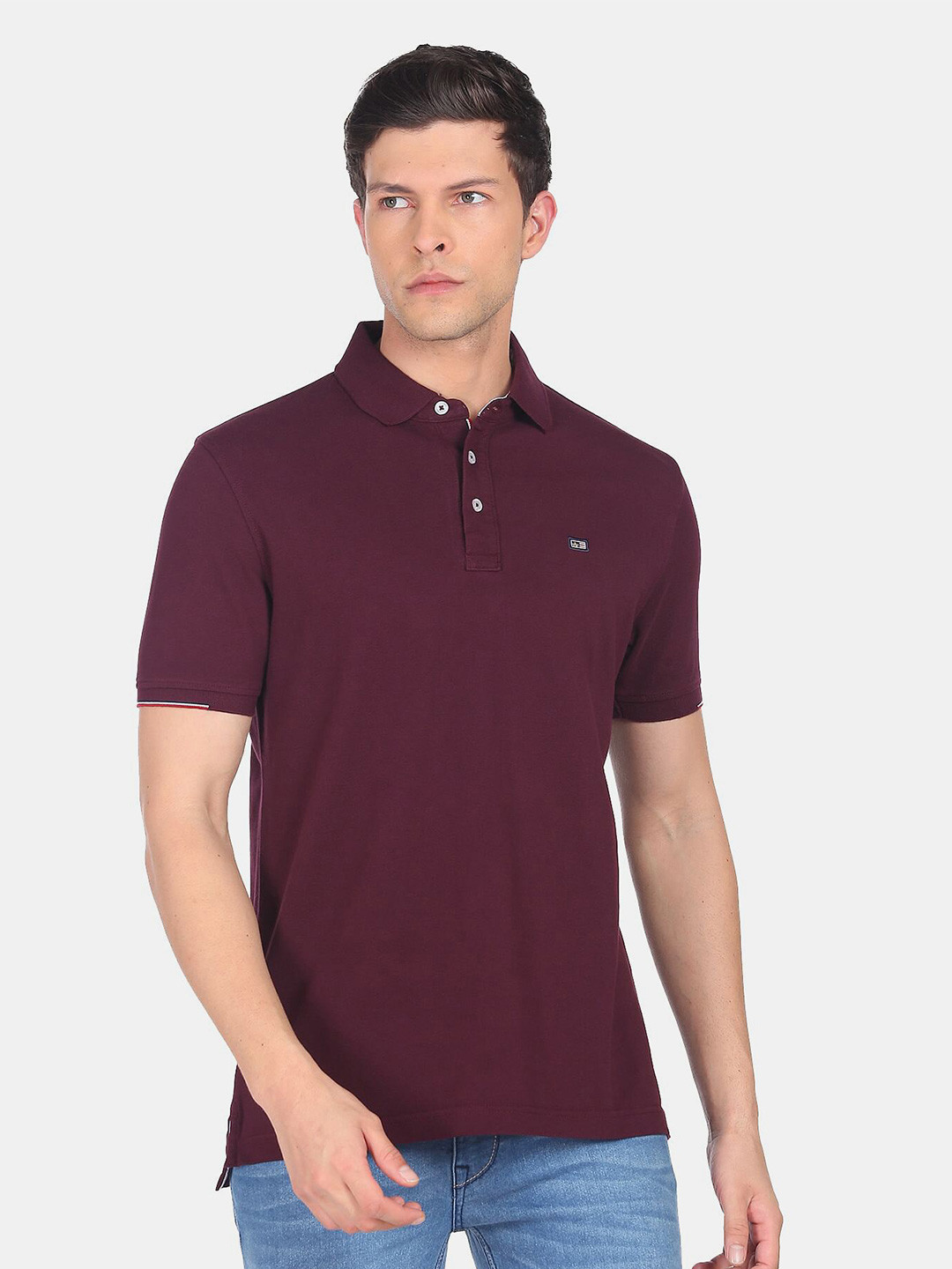 Buy Arrow Sport Men Polo Collar Pure Cotton T Shirt Tshirts for Men