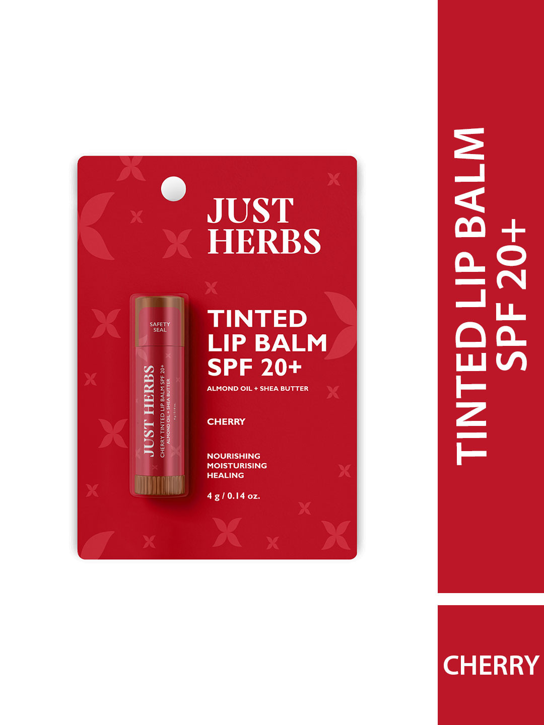 Buy Just Herbs SPF 20+ Tinted Lip Balm With Almond Oil & Shea Butter 4