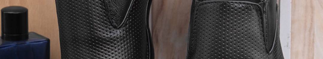 Buy Birgos Men Textured Leather Formal Slip On Shoes - Formal Shoes for ...