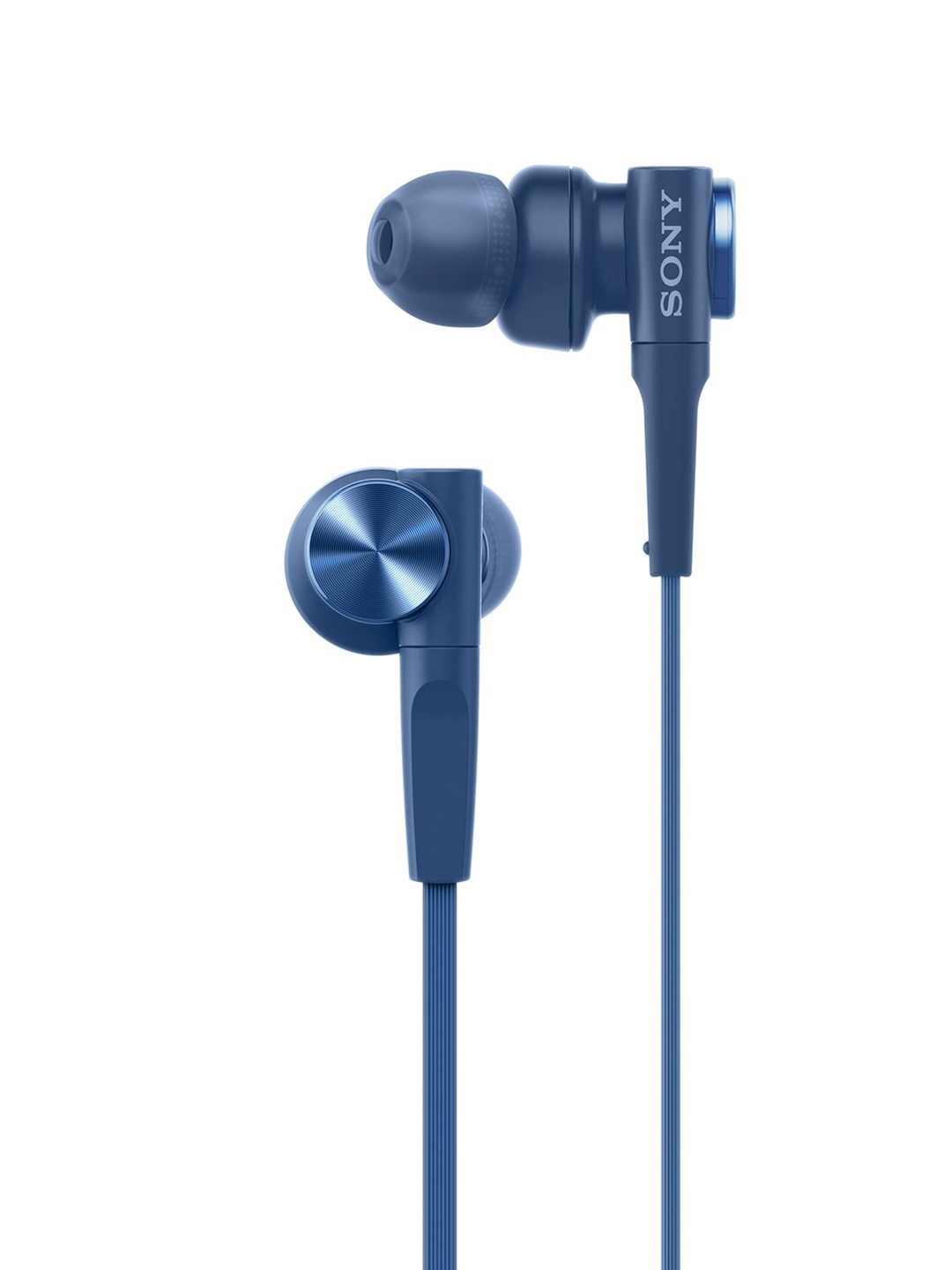 sony wired extra bass in ear headphones blue