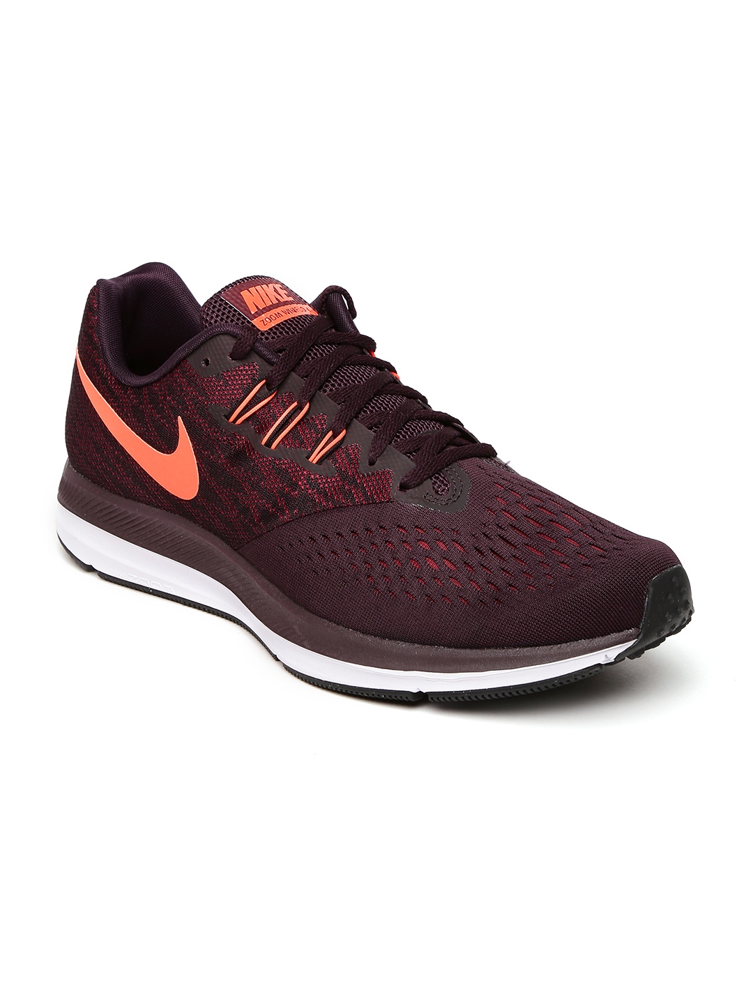 burgundy nike shoes men's