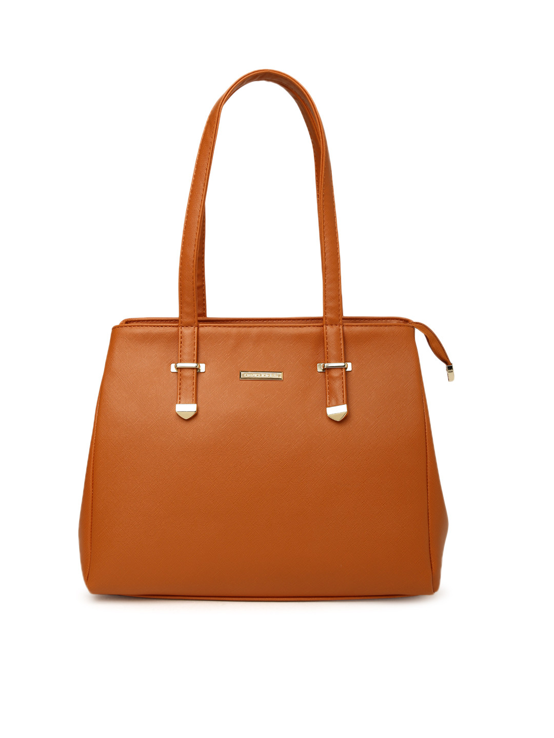 Buy David Jones Orange Solid Shoulder Bag Handbags for Women 2147694