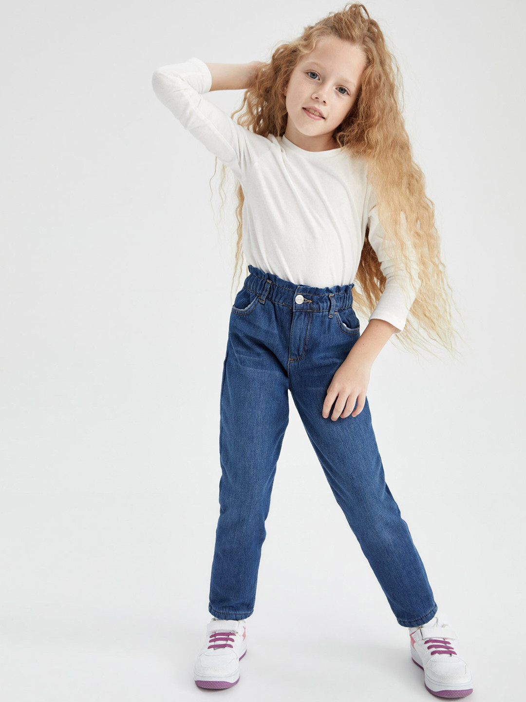 DeFacto Mädchen Jeans Teenager - Baggy Cargohosen Im Mom Fit