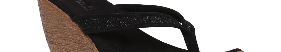 Buy Inc 5 Women Black Solid Wedges - Heels for Women 2149282 | Myntra