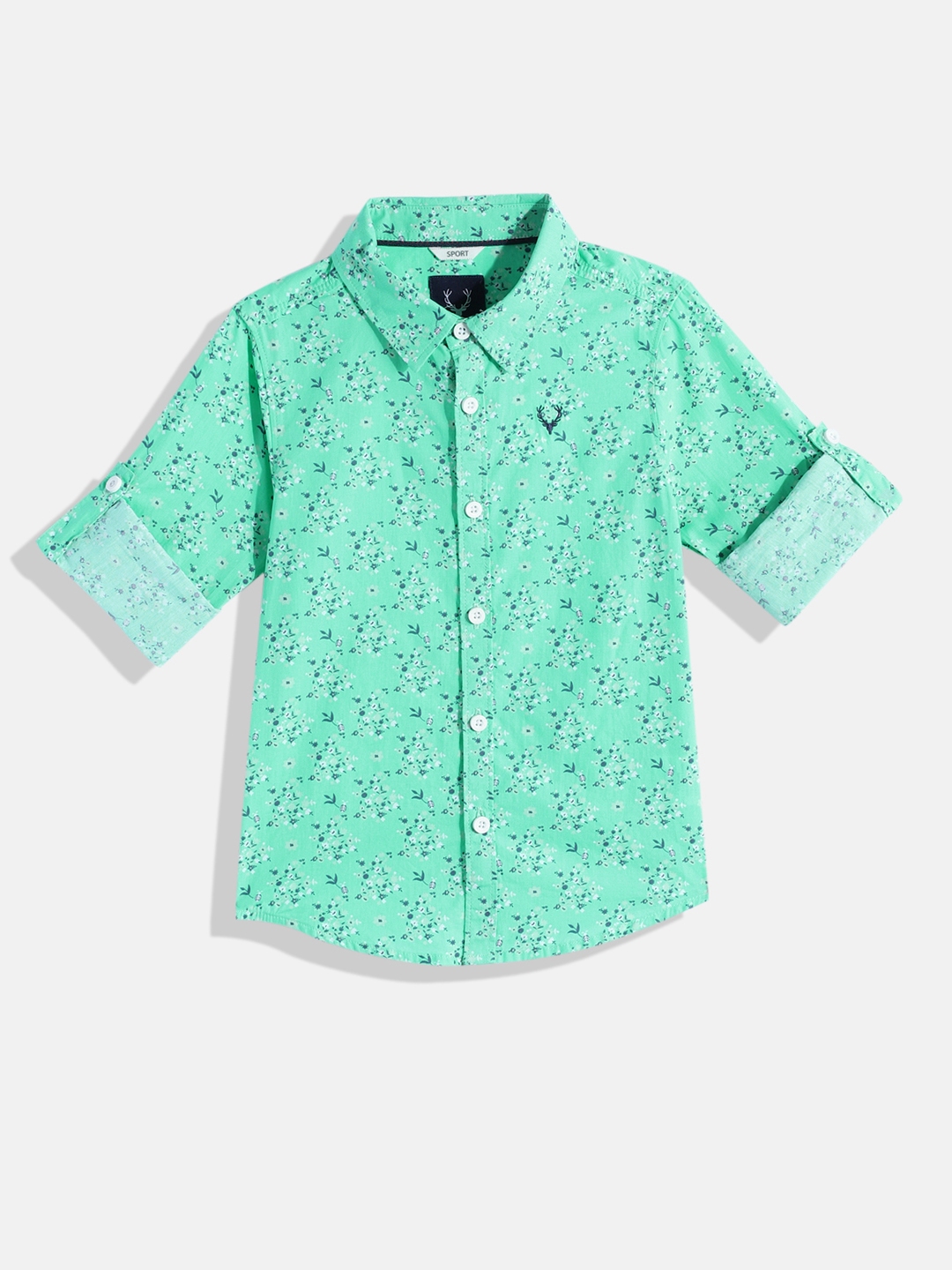 Buy Allen Solly Junior Boys Floral Printed Pure Cotton Casual Shirt buy-allen-solly-junior-boys-floral-printed-pure-cotton-casual-shirt