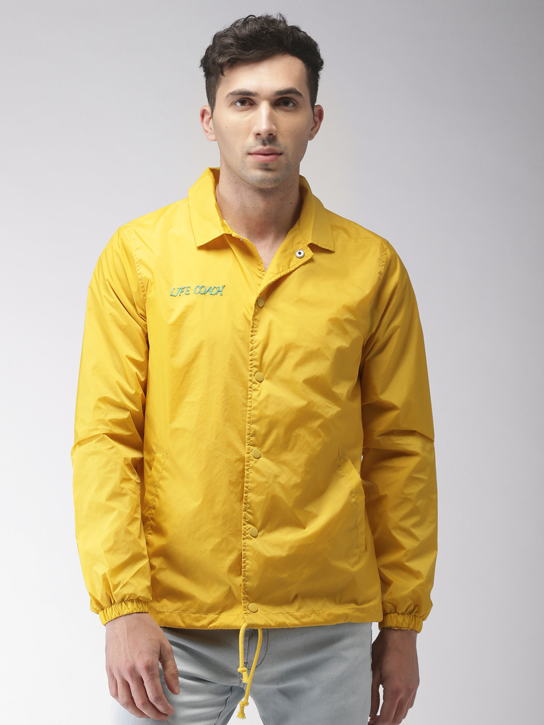Buy FOREVER 21 Men Yellow Solid Tailored Jacket Jackets for Men