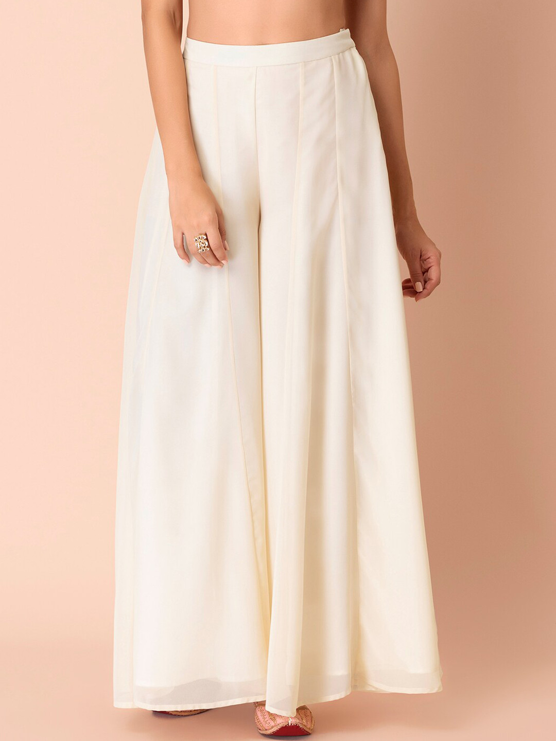 Black Flared Palazzos main image 0