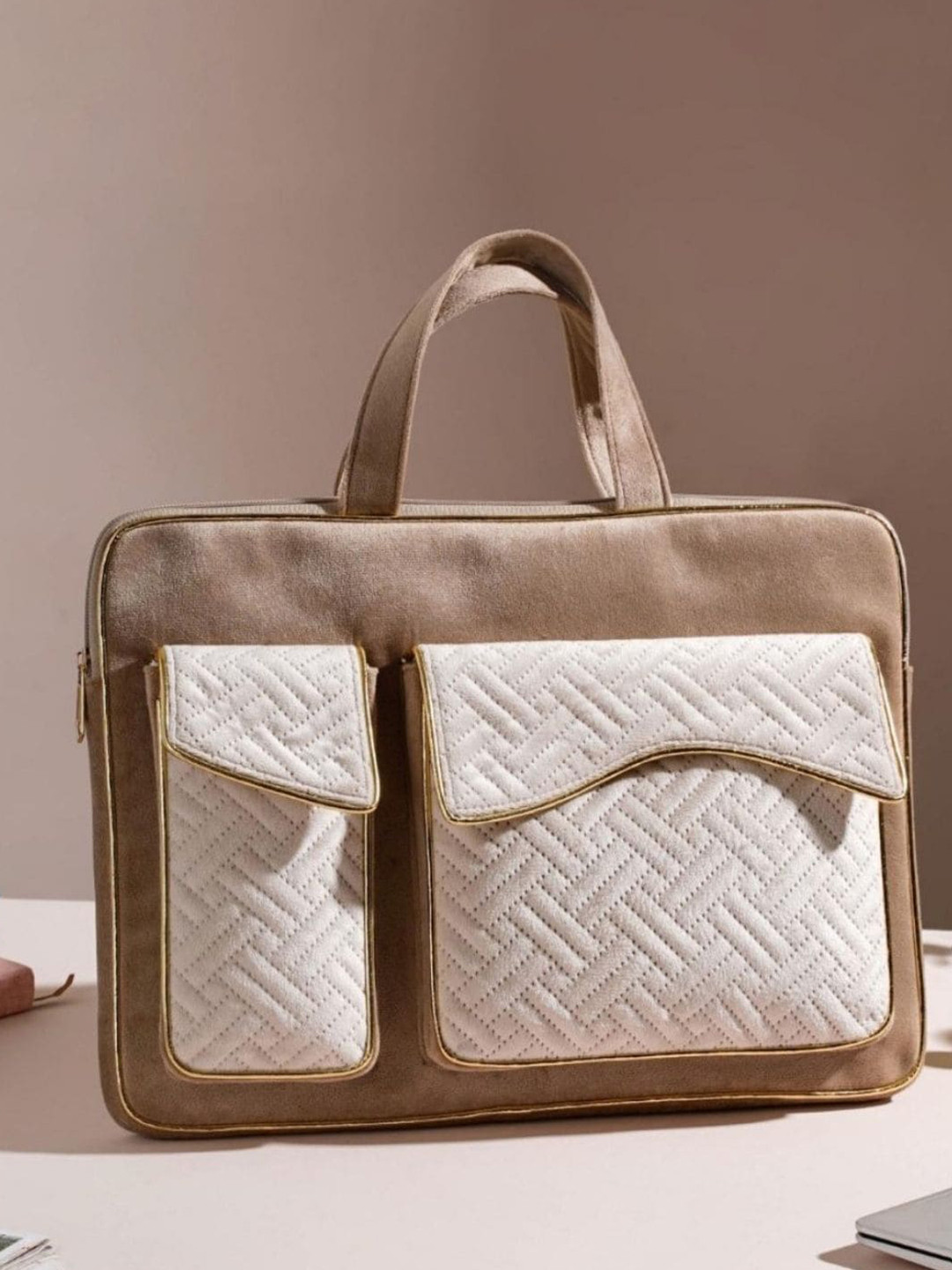 Buy Nestasia Unisex Luxe Velvet Sleek Laptop Bag 14 Inch Laptop Bag