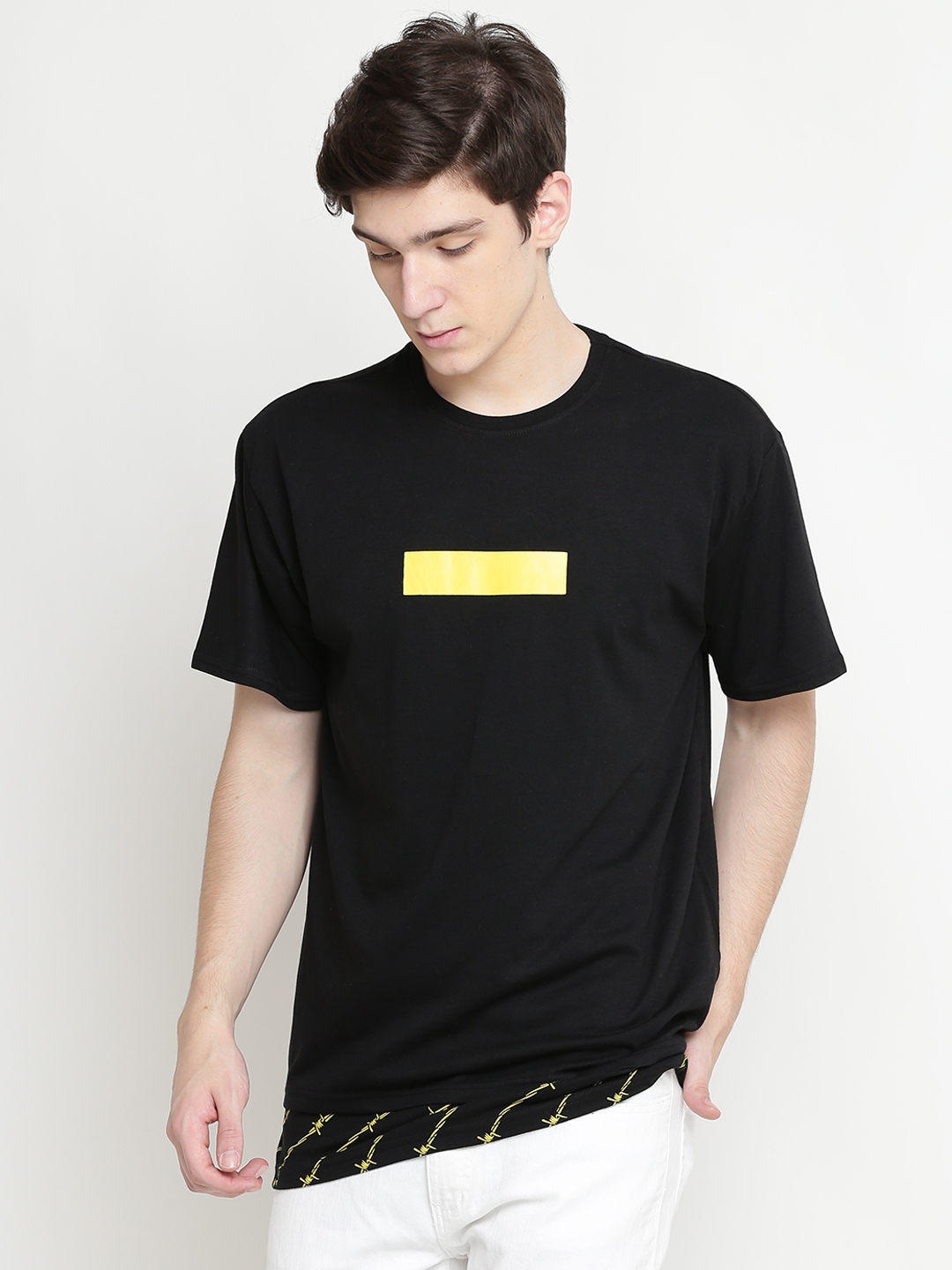 Buy FOREVER 21 Men Black Solid Round Neck T Shirt Tshirts for Men