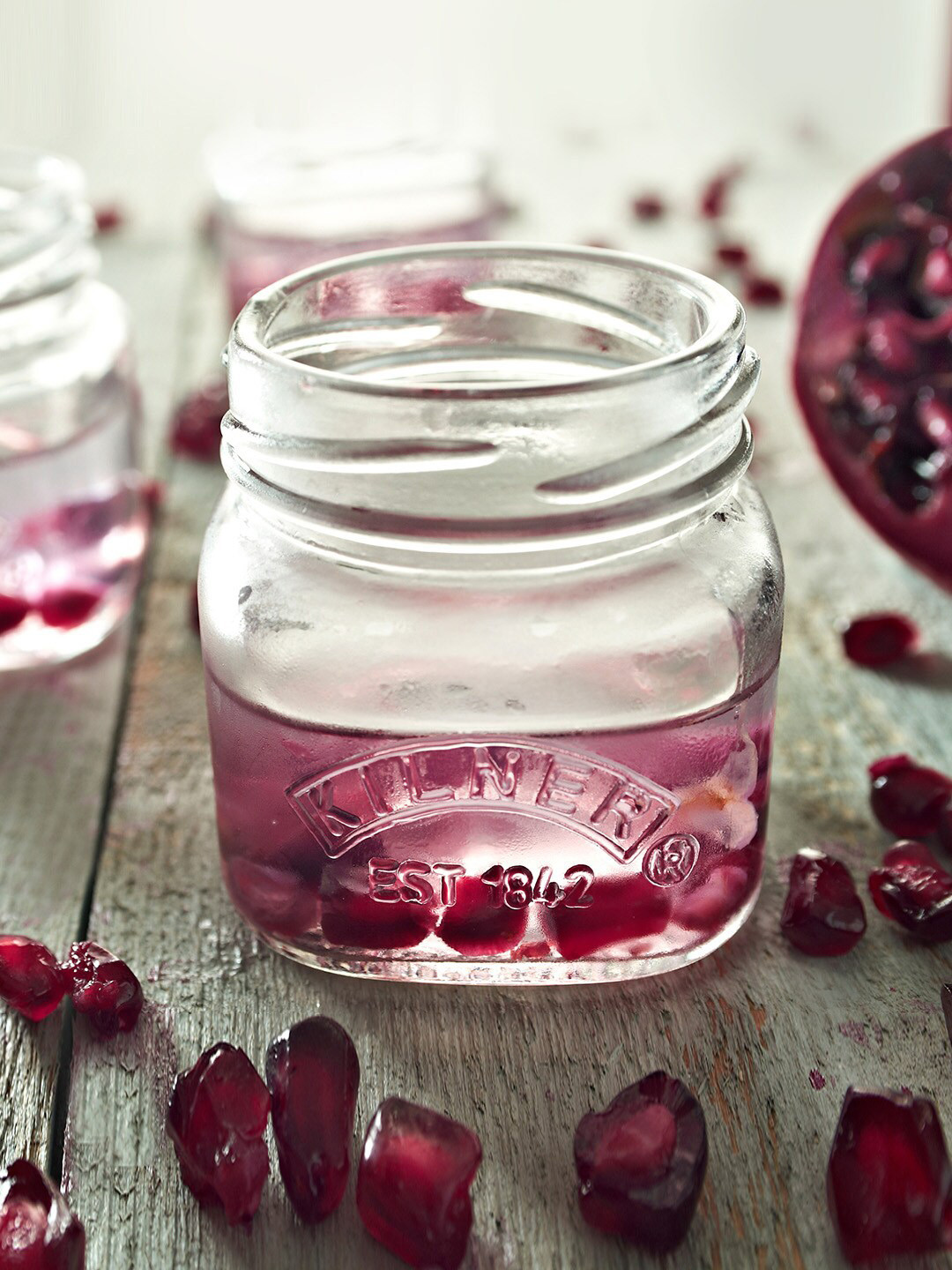 Buy KILNER Set Of 4 Transparent Dishwasher Safe Glass Jars With Lid 55 Ml Kitchen Storage for