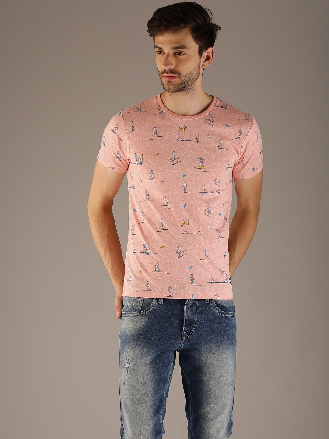 flying machine hooded shirt