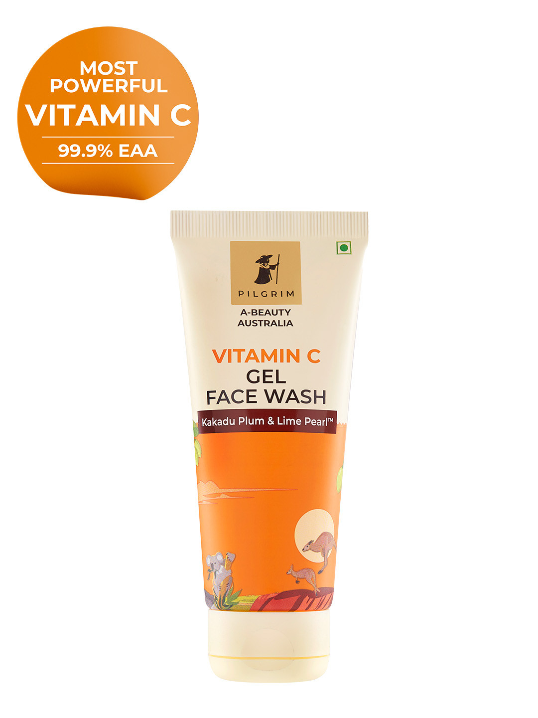 Buy Pilgrim Vitamin C Gel Face Wash With Kakadu Plum & Lime Pearl 100