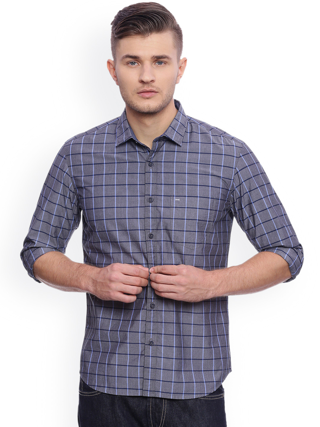 basics checked shirts