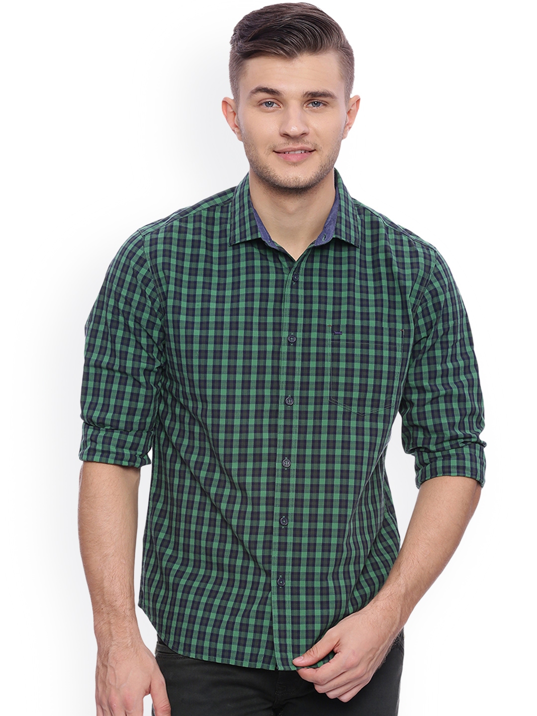 green checked shirt mens uk