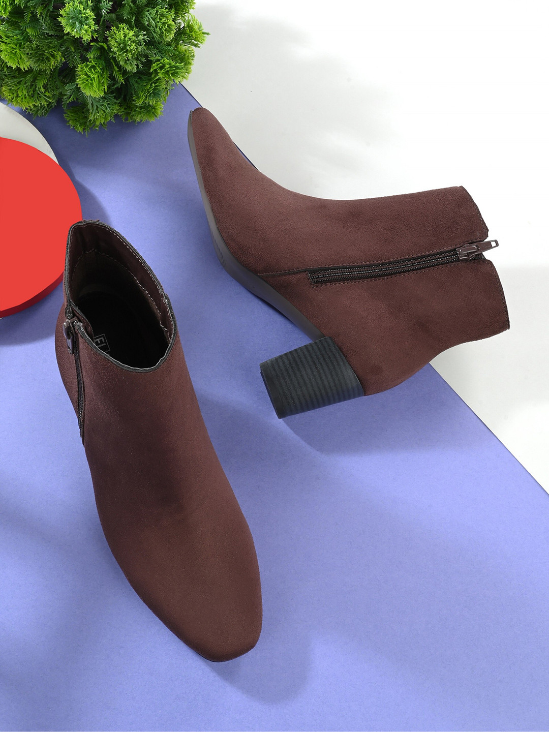 Buy El Paso Women Pointed Toe Casual Heeled Boots Boots for Women