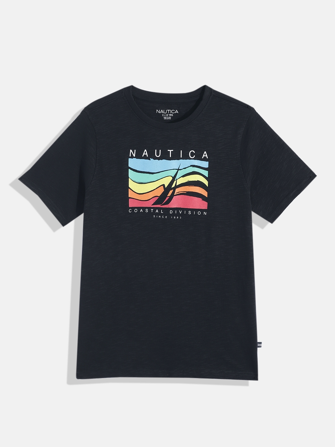 Buy Nautica Boys Brand Logo Printed Pure Cotton T Shirt Tshirts For nautica-boys-clothing