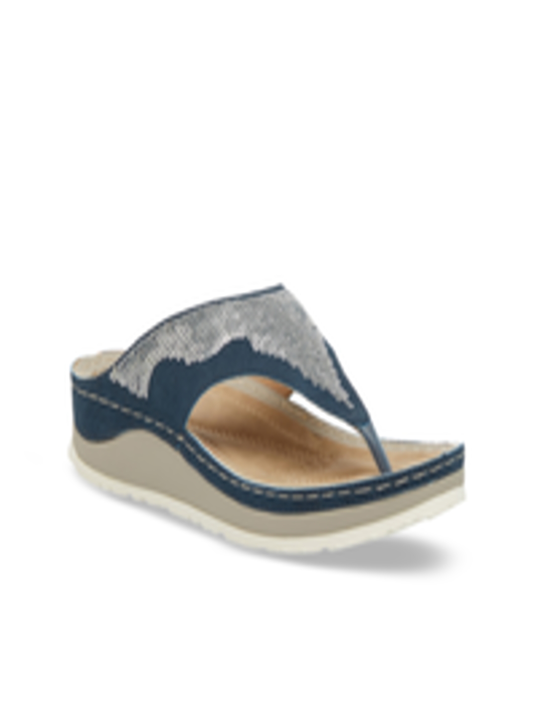 Buy Wet Blue Women Navy Blue Solid Sandals - Heels for Women 2155383 ...