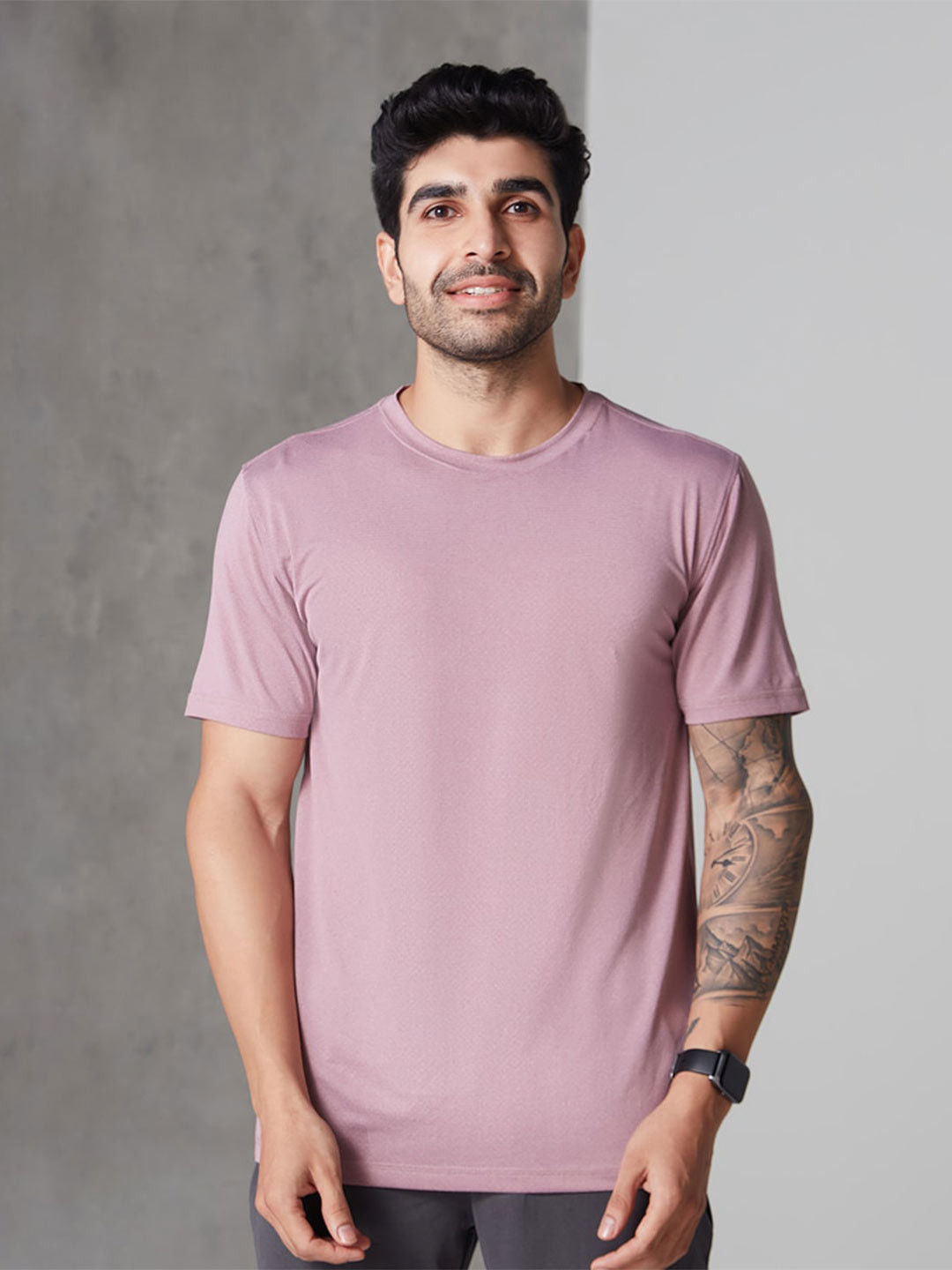 Buy Gloot Men Anti Odour Regular Fit T Shirt With Sun Protection