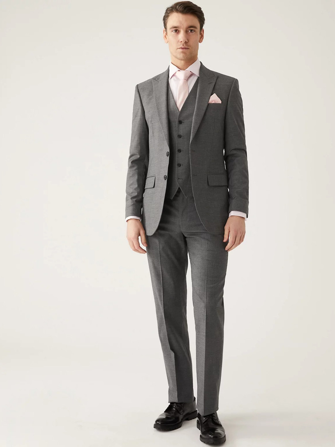 Buy Marks & Spencer Men High Rise Formal Trousers Trousers for Men 21559110 Myntra