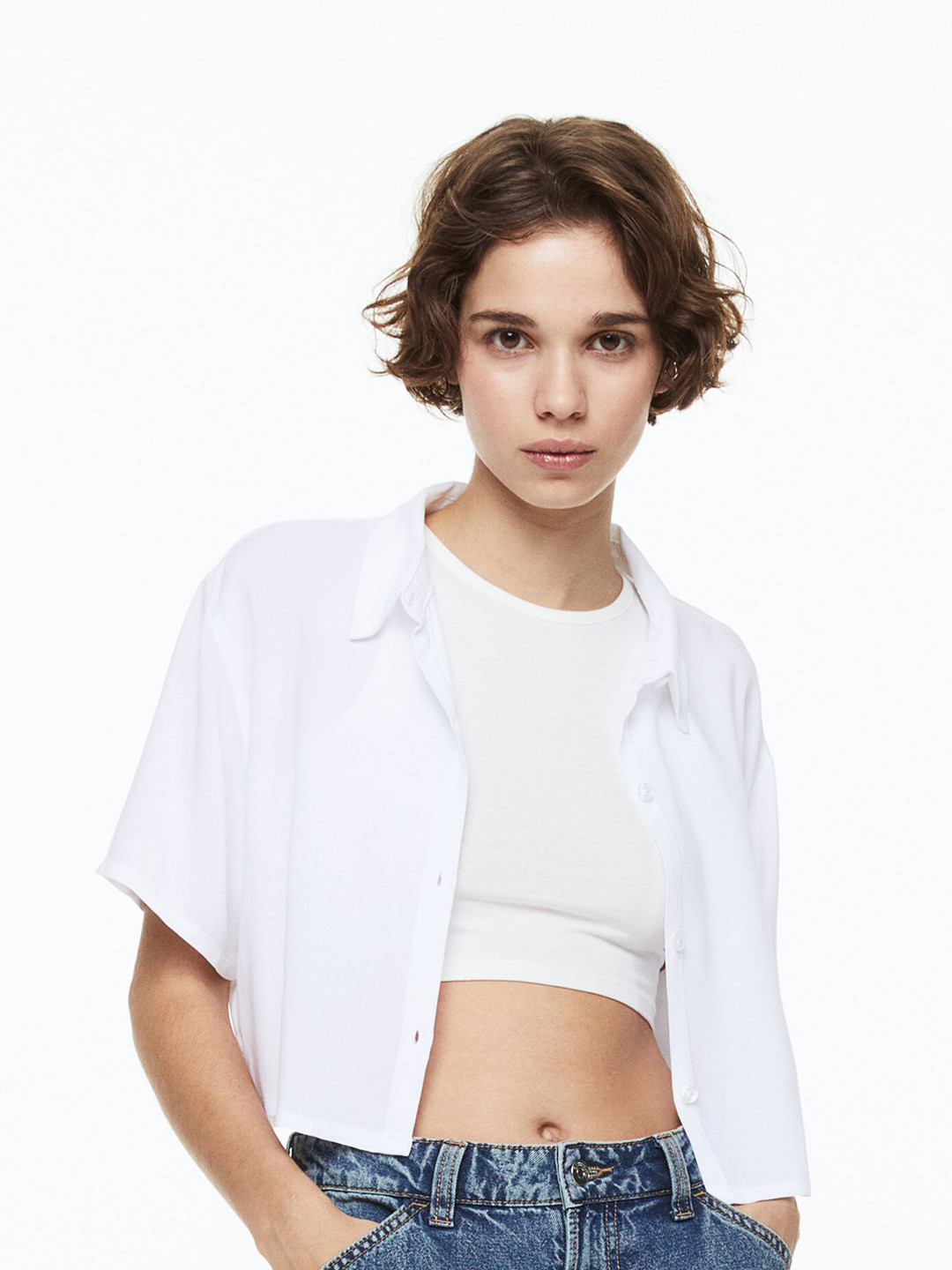 Buy H&M Women Boxy Style Shirt Shirts for Women 21559166 Myntra