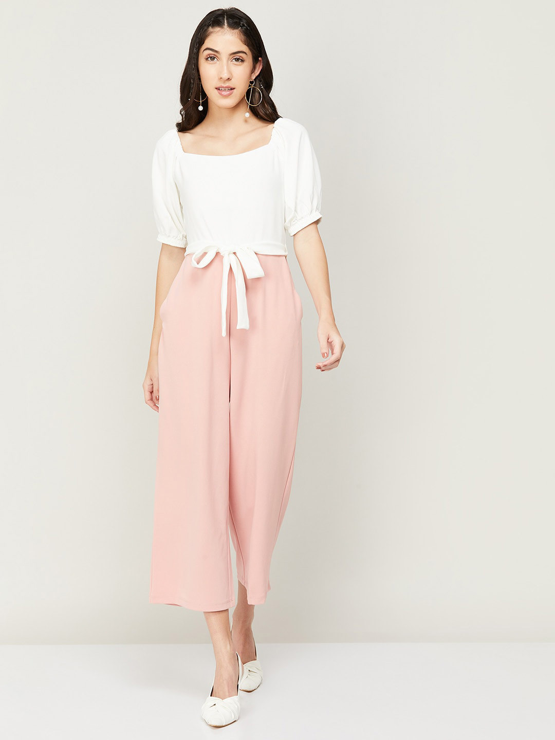 Buy CODE By Lifestyle Waist Tie Up Detailed Short Sleeves Basic