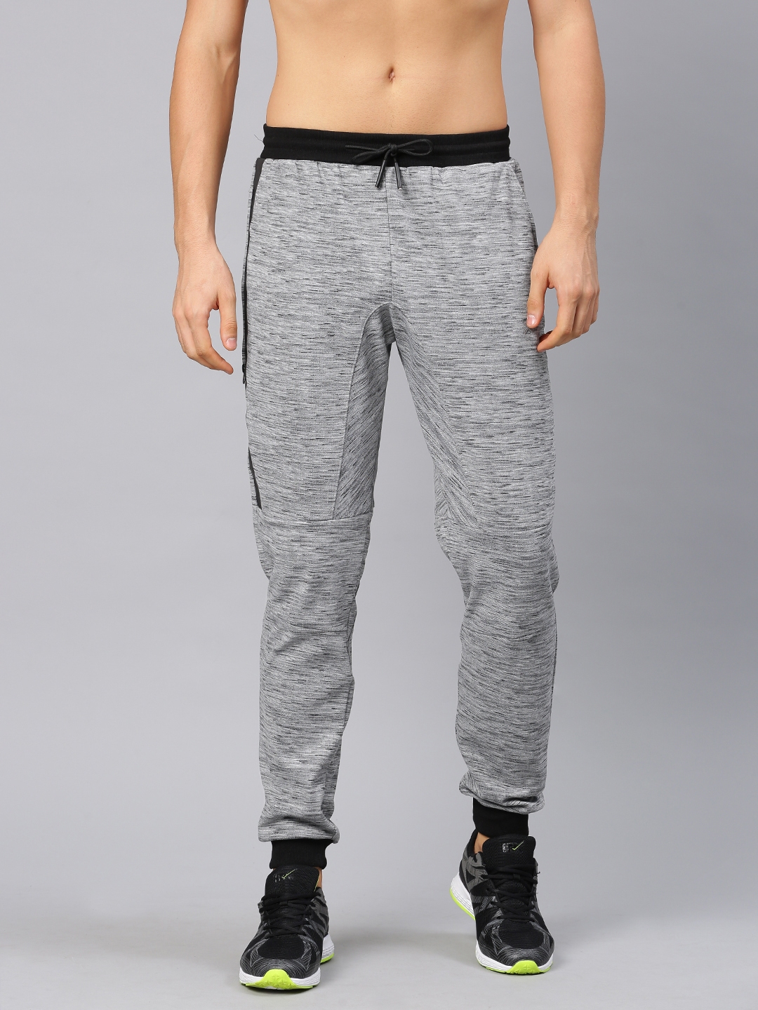 hrx grey track pants