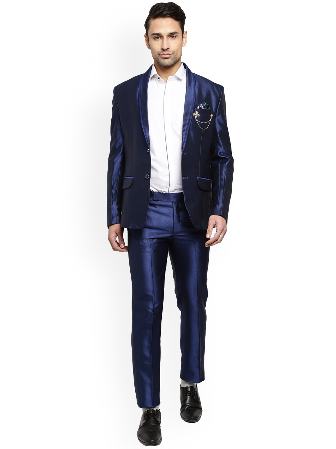 Buy V Mart Men 2 Pcs Shawl Collar Single Breasted Cotton Suit Suits