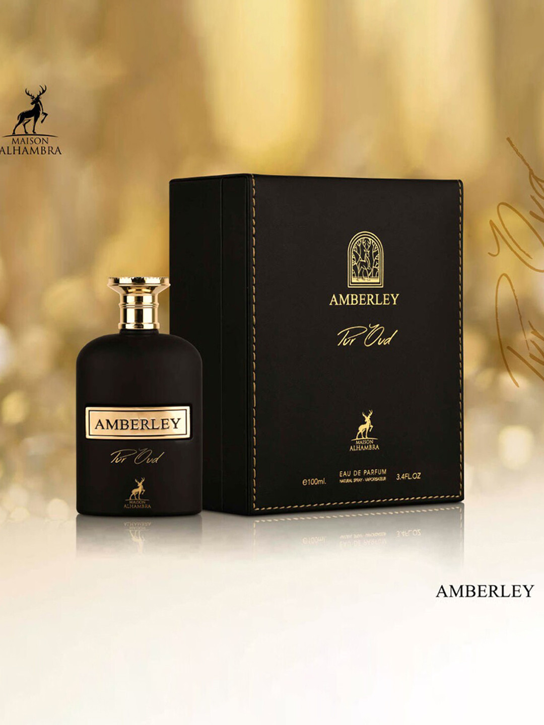 Buy Lattafa Men Maison Alhambra Amberley Pure Oud Eau De Parfum 100ml
