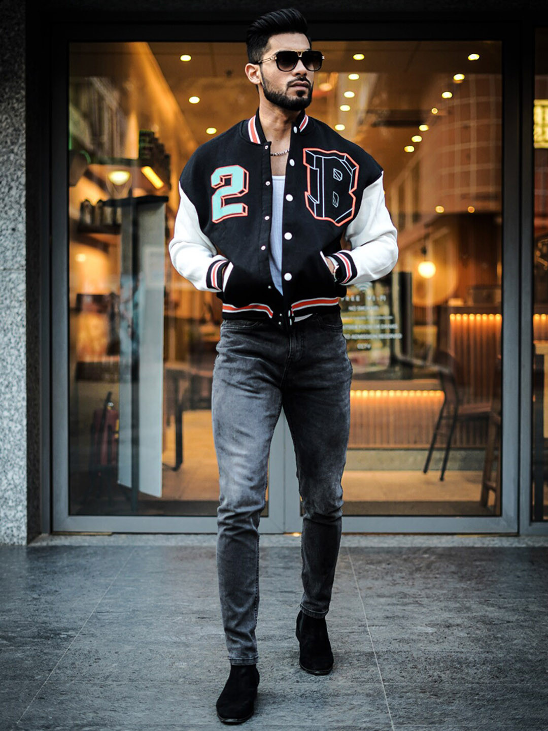 Powerlook Buy Powerlook Men Typography Pure Cotton Varsity Jacket - Jackets for ...